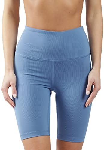 Къси панталони за Йога, Power Flex с висока Талия 90 градуса От Reflex - Байкерские Шорти с Контрол на корема