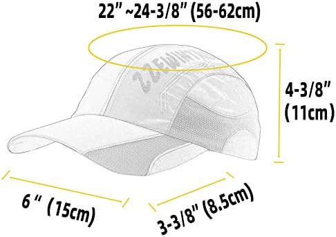 Лятна шапка за джогинг ZZEWINTRAVELER - Лека, бързосъхнеща спортна шапка за активна почивка, Унисекс