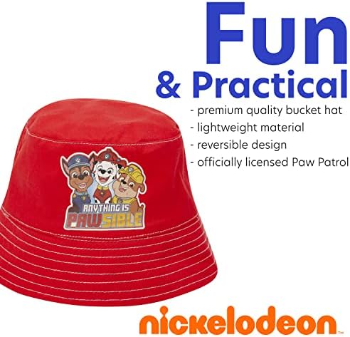 Широка периферия шапка за момчета Nickelodeon Paw Patrol – работа на смени шапка от слънцето Чейс, Маршал и