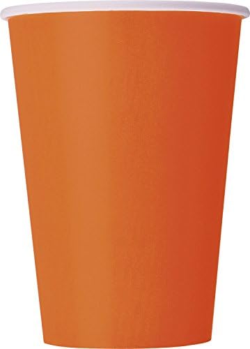 За еднократна употреба Хартиени чаши Unique Industries, 10 броя (1 опаковка), тиква ябълки и портокал