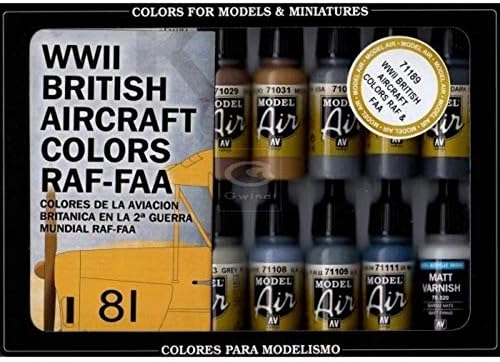 Валехо Цвят британски самолети от Втората световна война от RAF и FAA