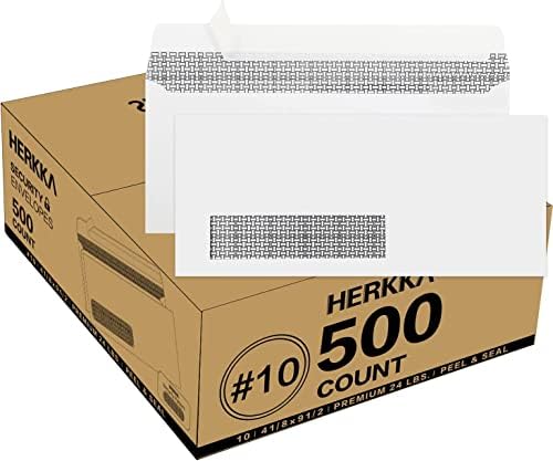 50010 Защитни пликове с самозаклеивающимся покритие с един левия прозорец, предназначени за сметки QuickBooks