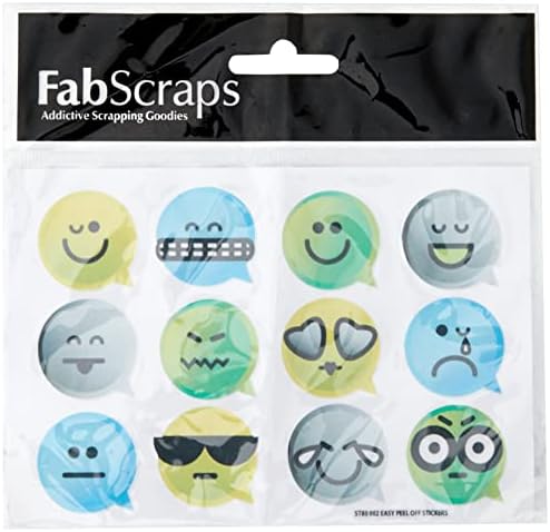 FabScraps ST80 002Винил за тийнейджъри, Эмодзи, Многоцветни
