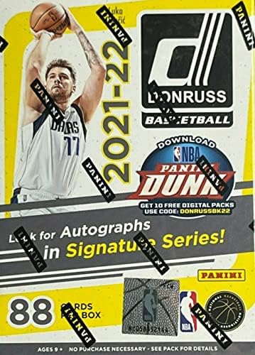 2021-22 Баскетболно скоростна Панини Donruss Trading Card силен вятър Box (88 карти)