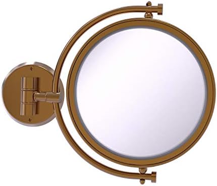 Стенно Огледало за грим Allied Brass WM-4/5X 8 Инча с 5-Кратно увеличение, Матов Бронз