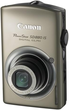 Canon PowerShot SD880IS 10-мегапикселова цифрова камера с 4-кратно оптично увеличение, Широкоъгълен, стабилизированным изображение (златен)