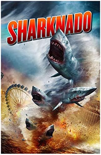 Плакат на филма Sharknado Размер 11 x 17 инча В пълен размер и Без рамка, Готов да проявяват