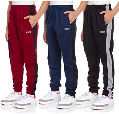 Спортни панталони за момчета iXtreme - 3 серии по флисовых панталони за джогинг Active Tech с джобове (Размер: