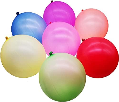 Lcsayy Неонови балони с перфорации - 35 бр. 12 Заредете балони с гумена лента, играчки за весели партита за
