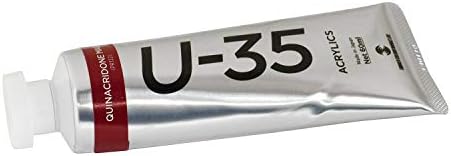 U-35 Квинакридон Магента 2,0 течни унции (60 мл), Комплект от 3 акрилни бои 262 Turner ACRYLICS същия цвят