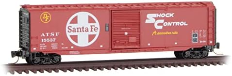 50-крак Товарен вагон Micro Trains MTL Z-Scale в Чисоне, Топика и Санта Фе/ATSF 15537