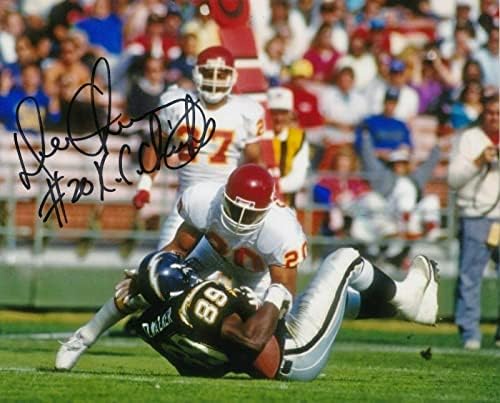 Действие Дерона Чери Канзас Сити Шефове Подписаха 8x10 - Снимки NFL С автограф