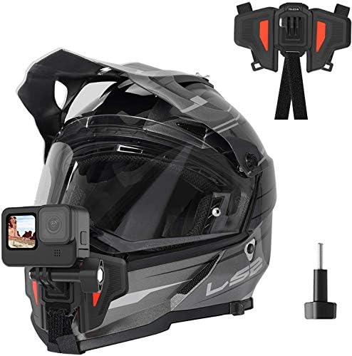Закрепване на Каишка за Мотоциклетни шлем TELESIN Отпред за монтиране на Брадичката за GoPro Hero 9 Hero8/7/6/5
