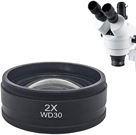 Аксесоари за микроскоп 42 мм 48 мм 50 мм 52 мм и 0.5 X 2X Обектив Лабораторни консумативи за микроскоп (Цвят:
