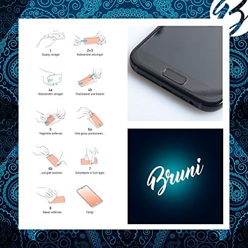 Защитно фолио Bruni, съвместима със защитно фолио Tomtom GO Basic 6 инча, кристално чиста защитно фолио (2 пъти)