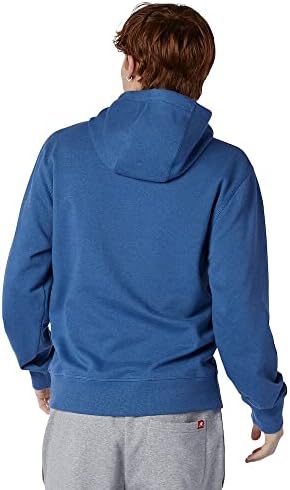 Hoody-пуловер с логото на New Balance За мъже NB Essentials Stacked