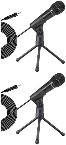 2 елемента Компютърен Записывающий Микрофон Кондензаторен Микрофон Микрофон за Кино-Подкастинг Стрийминг Слот
