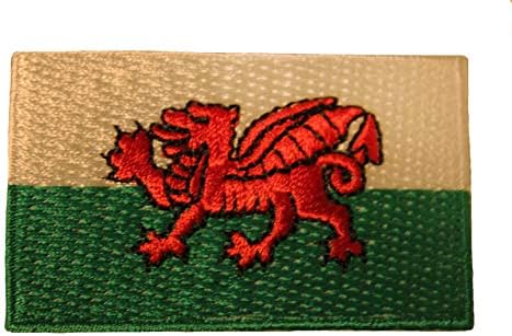 Флаг на страната Уелс Кимру, Малък Железен Икона на Стопанските на Нашивке, 1,5 Х 2,5 Инча, Нов