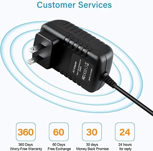 Ac/dc Гай-Tech, Съвместим с кабел за захранване на преносим термопринтера етикети Датамакс-O ' Neil microFlash