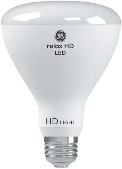 GE Relax 65-Ваттная Равностоен led лампа с висока разделителна способност BR30 Soft White с регулируема яркост