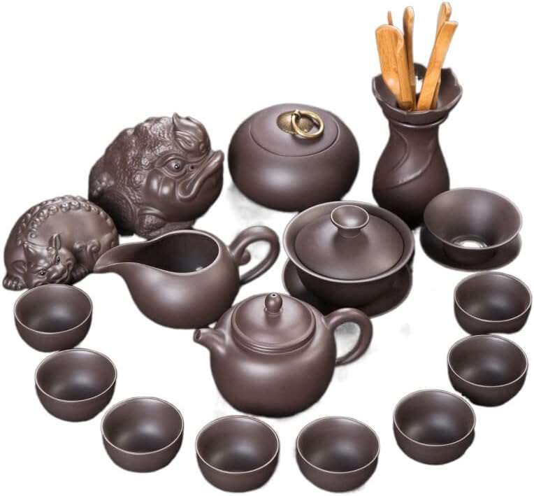 Чай Zisha домакински чай кунг-фу керамика за чаени чашек紫砂茶具套装家用用