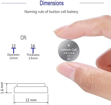 Литиева батерия за часовник GALXA 3V CR1216 (10 бр)