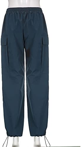 COKUERA/ Женски Широки Панталони-Карго с множество джобове в Цвят Блок, Улични Стръмни Модни Работни Тела, Широки