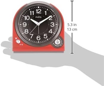 Seiko Pyxis NQ705R Часовници-часовник Seiko, Аналогов Превключващ часовник с Аларма, Pixis, Червен