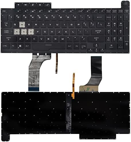 PAEBAI + Замяна на Клавиатурата на лаптопа с подсветка за ASUS ROG Strix G731 G731GW G731GT G731GU G731GV G712 Осветление на американската Подредба