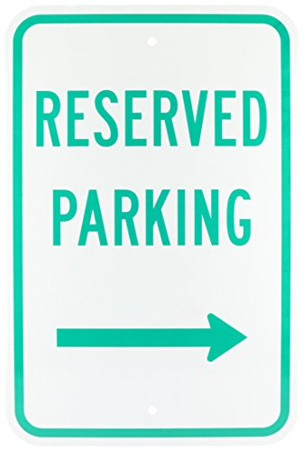 Знак за паркиране Брейди 115547, 18 x 12, Зелен /Черен / Бял