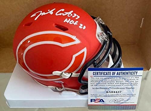 Джимбо Скрито Копито 20 Chicago Bears Подписа Мини-Каска Psa 9a64437 с Усилване - Мини-Каски NFL с автограф