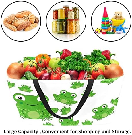 RATGDN за Многократна употреба за Хранителни стоки Чанта, Кошница За Съхранение на Кутии, Цветни Сгъваеми Чанти-Тоут