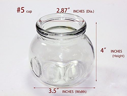 拔罐 Комплект чаши от дебело стъкло 12 бр. за професионалисти (2 чаши № 5 ~ 2,87 x4x3.5) (4 чаши № 4 ~ 2,5 x3.5x3)