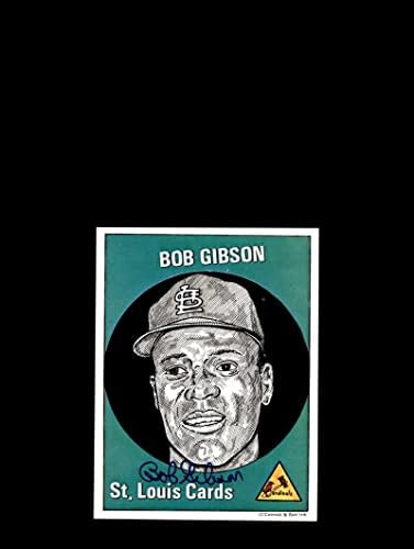 Боб Гибсън PSA ДНК Coa Подписа 5x7 1983 г., Мастило автограф Син на О ' Коннелла - Снимки на MLB С автограф